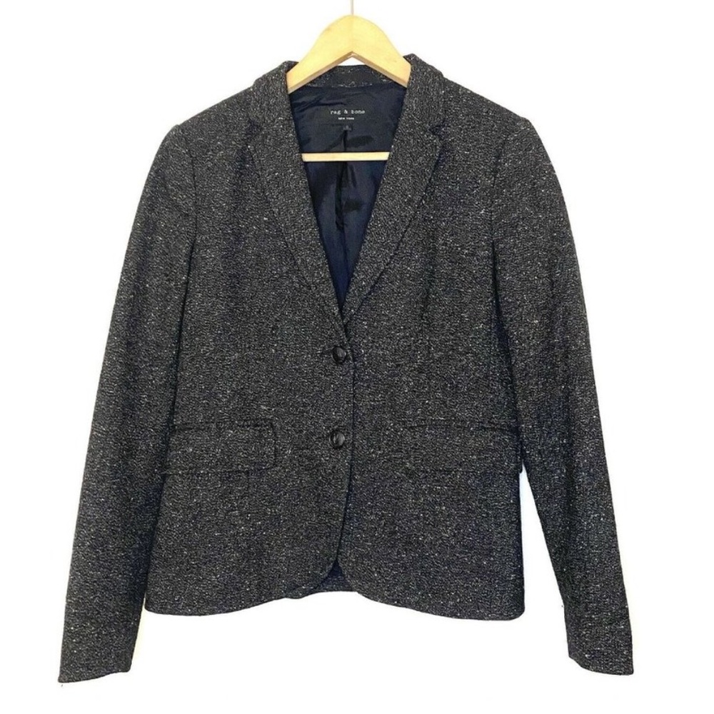 rag & bone | tweed wool blend lined blazer